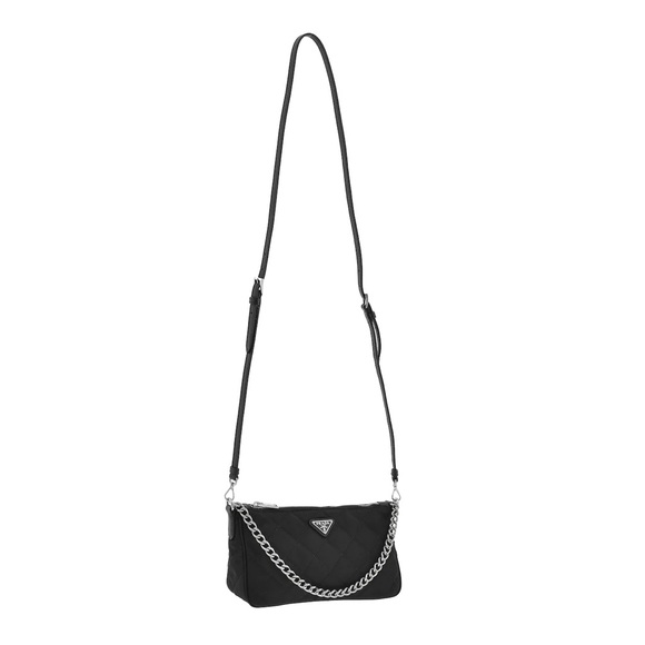 Prada Handbags - NWT PRADA TOPSTITCHED NYLON SHOULDER BAG